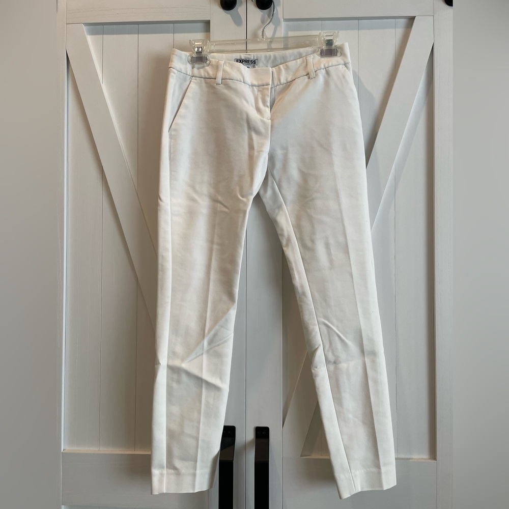 Express Columnist White Pants Size 00r Like New - image 1